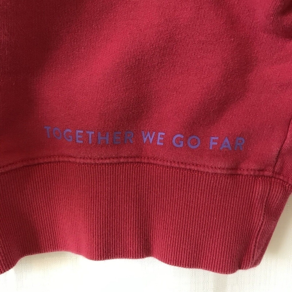 Peloton Womens Fuchsia Long Sleeve Drawstring Fleece Pullover Hoodie Size Small - Picture 13 of 15